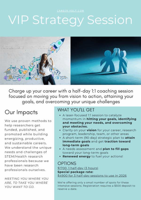 details for VIP strategy sessions